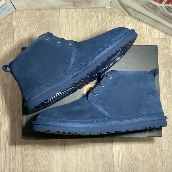 New Men's UGG Neumel Shearling Winter Boots 3236/NWNV Navy Size 10 - Picture 6 of 12